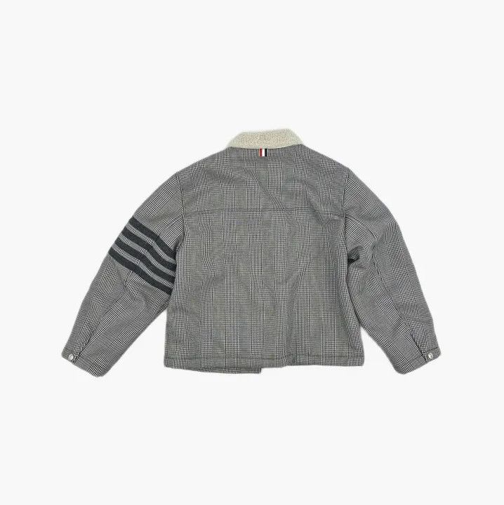 Thom Browne Thom Browne Wool Flight Jacket in Black and White Size US S / EU 44-46 / 1 - 3 Thumbnail