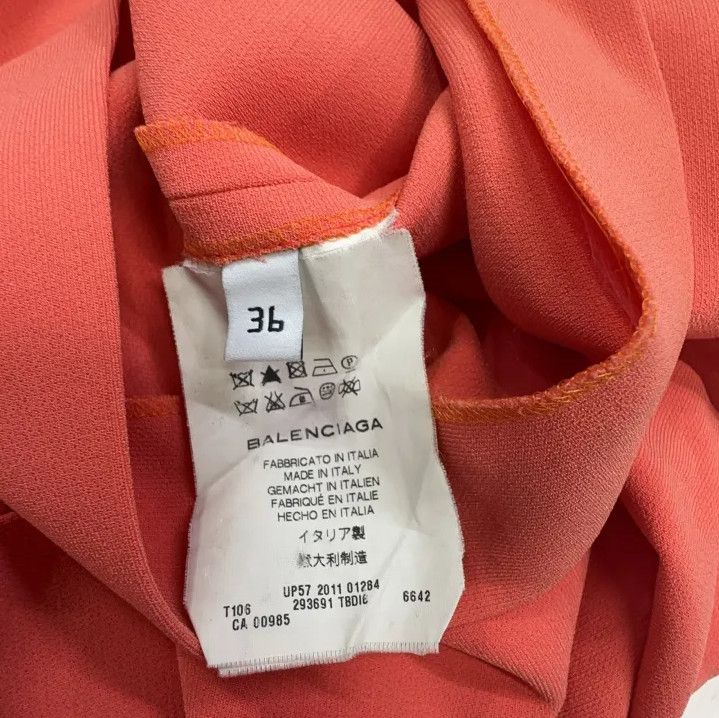 Balenciaga Balenciaga Minimalist Coral Short Sleeve Top Size US S / EU 44-46 / 1 - 7 Thumbnail