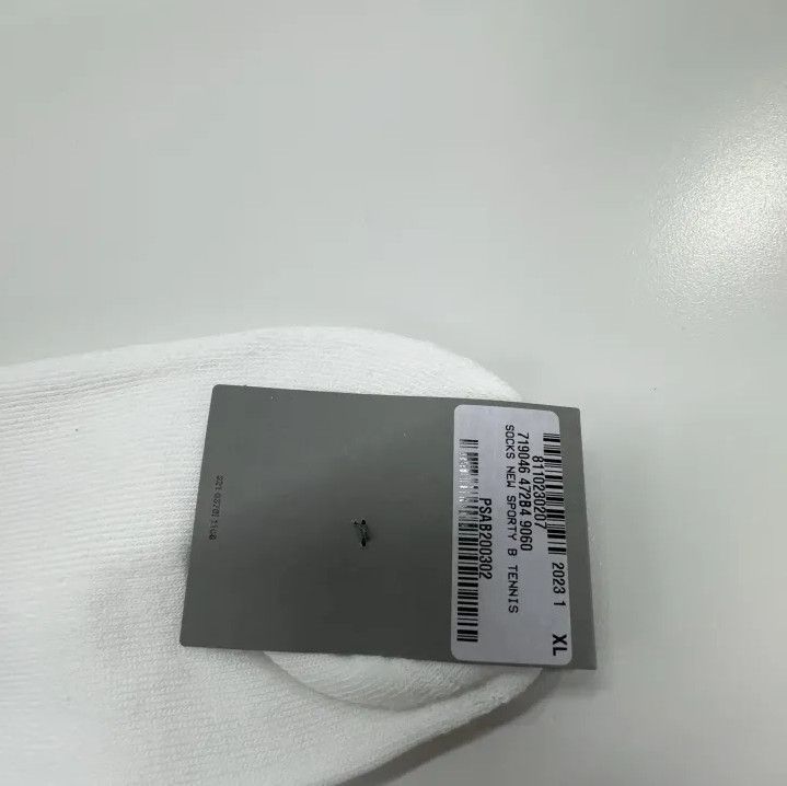 Balenciaga Balenciaga White Logo Knit Ankle Socks Size ONE SIZE - 4 Thumbnail