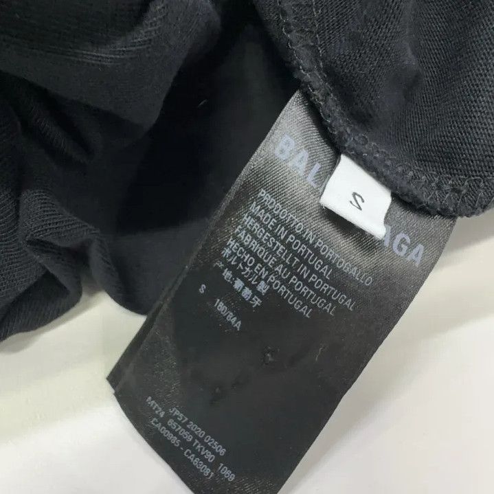 Balenciaga Balenciaga SS21 Logo Print Black Short Sleeve T-Shirt Size US S / EU 44-46 / 1 - 4 Thumbnail