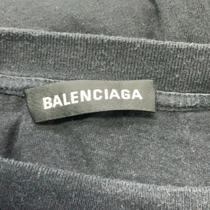 Balenciaga Balenciaga Logo Print Black Short Sleeve T-Shirt Size US M / EU 48-50 / 2 - 4 Thumbnail