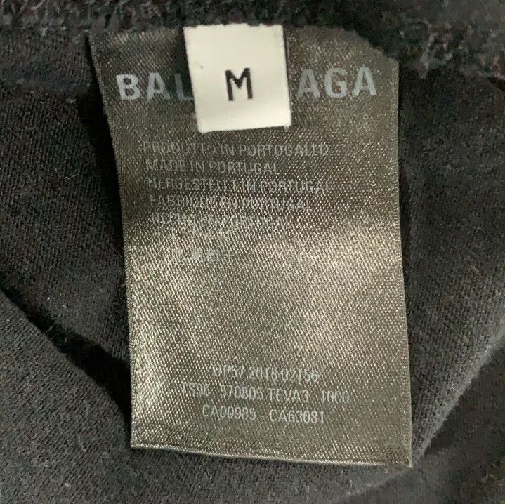 Balenciaga Balenciaga Logo Print Black Short Sleeve T-Shirt Size US M / EU 48-50 / 2 - 6 Thumbnail