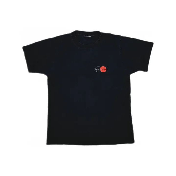Balenciaga Balenciaga Black Logo Print T-Shirt for Men Size US M / EU 48-50 / 2 - 2 Thumbnail