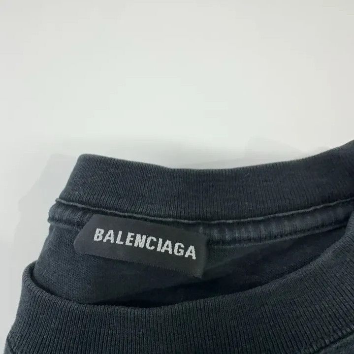 Balenciaga Balenciaga Black Logo Print T-Shirt for Men Size US M / EU 48-50 / 2 - 5 Thumbnail