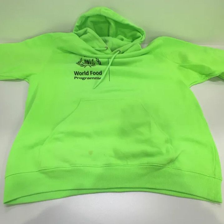 Balenciaga Balenciaga Logo Print Hooded Sweatshirt in Green Size US XS / EU 42 / 0 - 12 Thumbnail