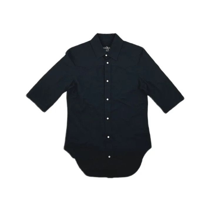 Balenciaga Balenciaga Classic Short Sleeve Shirt in Black Size US S / EU 44-46 / 1 - 2 Thumbnail