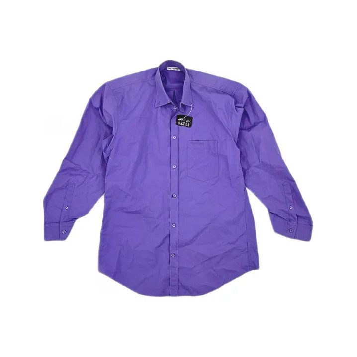 Balenciaga Balenciaga Casual Long Sleeve Shirt in Purple Size US S / EU 44-46 / 1 - 2 Thumbnail