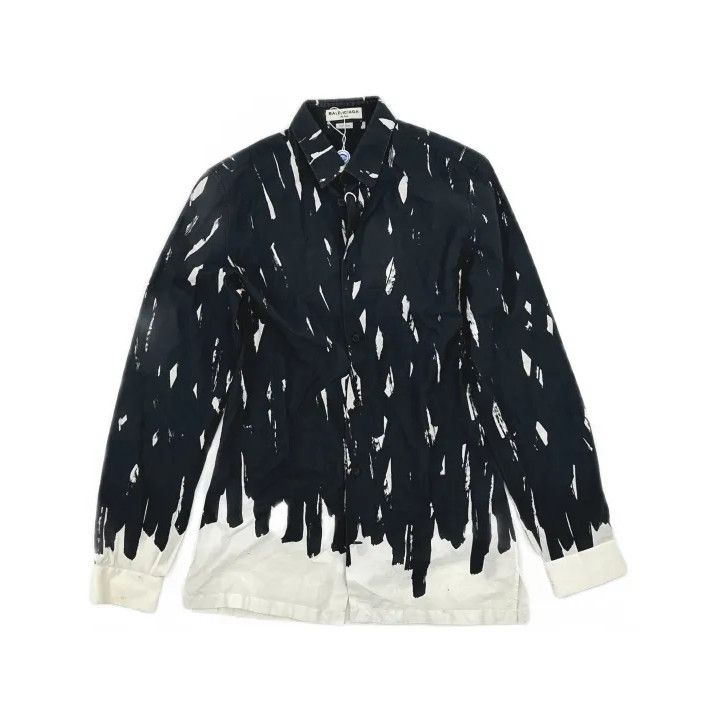 Balenciaga Balenciaga Casual Black Long Sleeve Shirt Size US M / EU 48-50 / 2 - 2 Thumbnail