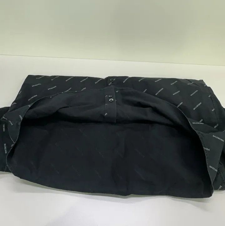 Balenciaga Balenciaga Black Logo Print Casual Long Sleeve Shirt Size US M / EU 48-50 / 2 - 12 Thumbnail