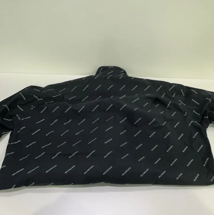 Balenciaga Balenciaga Black Logo Print Casual Long Sleeve Shirt Size US M / EU 48-50 / 2 - 14 Thumbnail