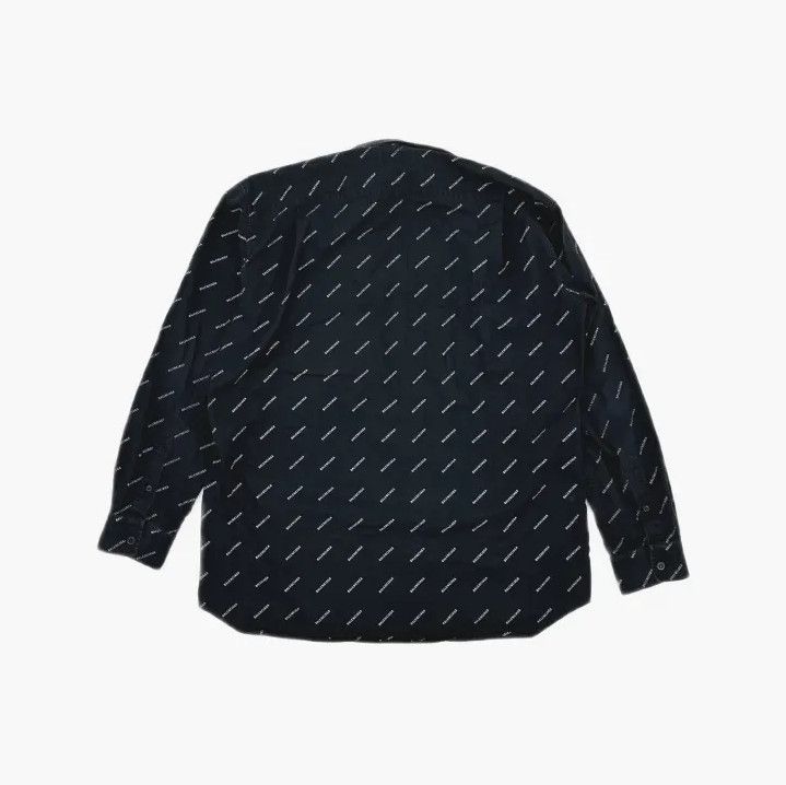 Balenciaga Balenciaga Black Logo Print Casual Long Sleeve Shirt Size US M / EU 48-50 / 2 - 3 Thumbnail