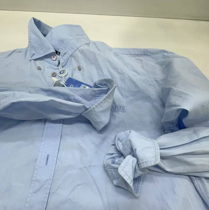 Balenciaga Balenciaga Casual Long Sleeve Shirt in Blue Size US M / EU 48-50 / 2 - 10 Thumbnail