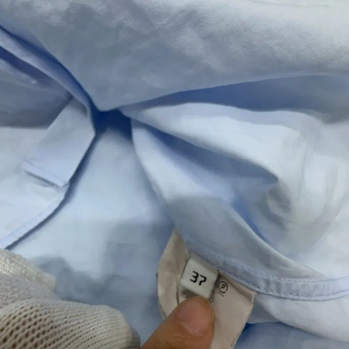 Balenciaga Balenciaga Casual Long Sleeve Shirt in Blue Size US M / EU 48-50 / 2 - 4 Thumbnail