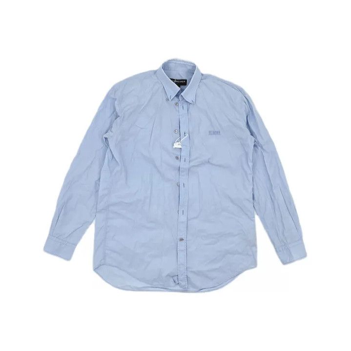 Balenciaga Balenciaga Casual Long Sleeve Shirt in Blue Size US M / EU 48-50 / 2 - 2 Thumbnail