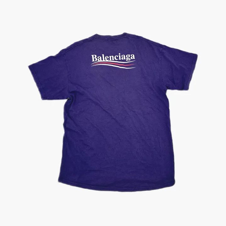Balenciaga Balenciaga Political Campaign Blue T-Shirt Size US S / EU 44-46 / 1 - 3 Thumbnail