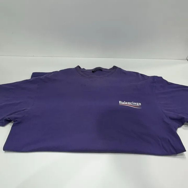 Balenciaga Balenciaga Political Campaign Blue T-Shirt Size US S / EU 44-46 / 1 - 8 Thumbnail