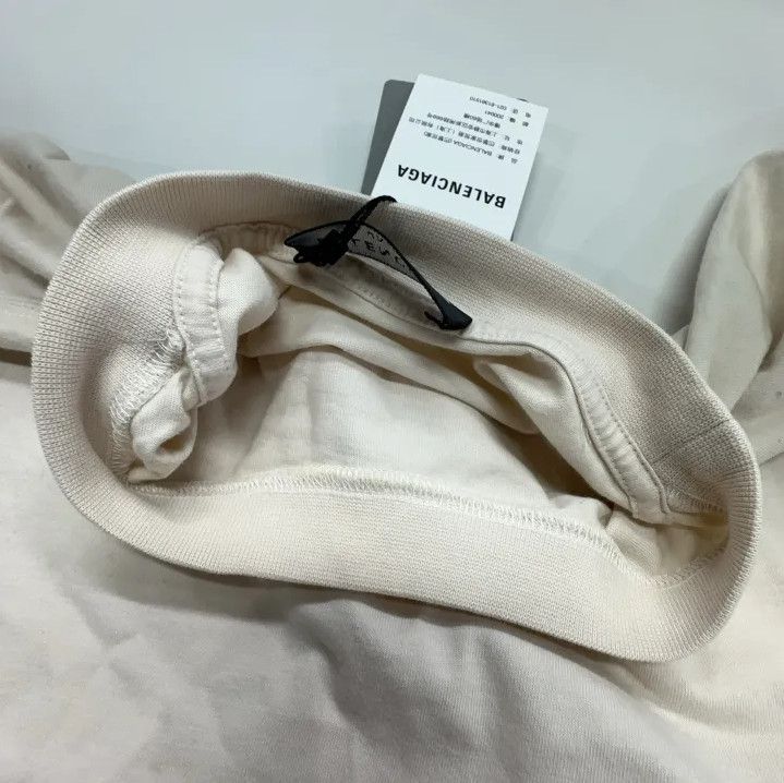 Balenciaga Balenciaga Men's White Crew Neck T-Shirt Size US M / EU 48-50 / 2 - 7 Thumbnail