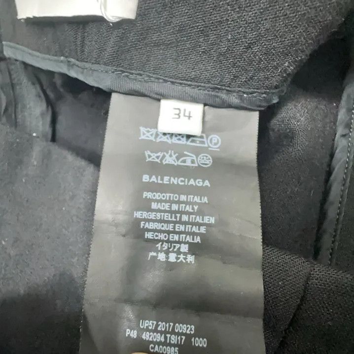 Balenciaga Balenciaga Casual Straight-Leg Pants in Black Size US 34 / EU 50 - 4 Thumbnail