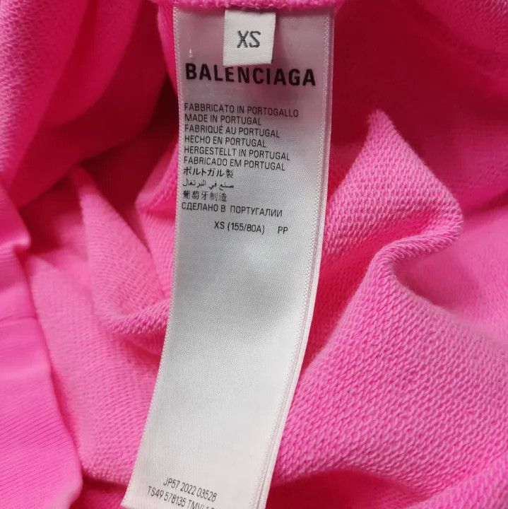 Balenciaga Balenciaga Pink Logo Hoodie for Casual Wear Size US XS / EU 42 / 0 - 4 Thumbnail