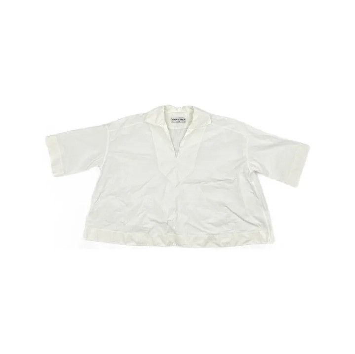 Balenciaga Balenciaga Minimalist White Short Sleeve Shirt Size US S / EU 44-46 / 1 - 2 Thumbnail