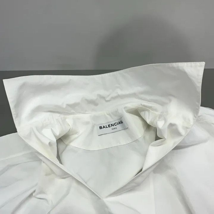 Balenciaga Balenciaga Minimalist White Short Sleeve Shirt Size US S / EU 44-46 / 1 - 7 Thumbnail