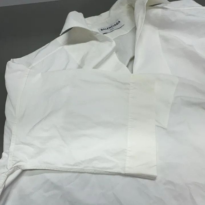 Balenciaga Balenciaga Minimalist White Short Sleeve Shirt Size US S / EU 44-46 / 1 - 11 Thumbnail