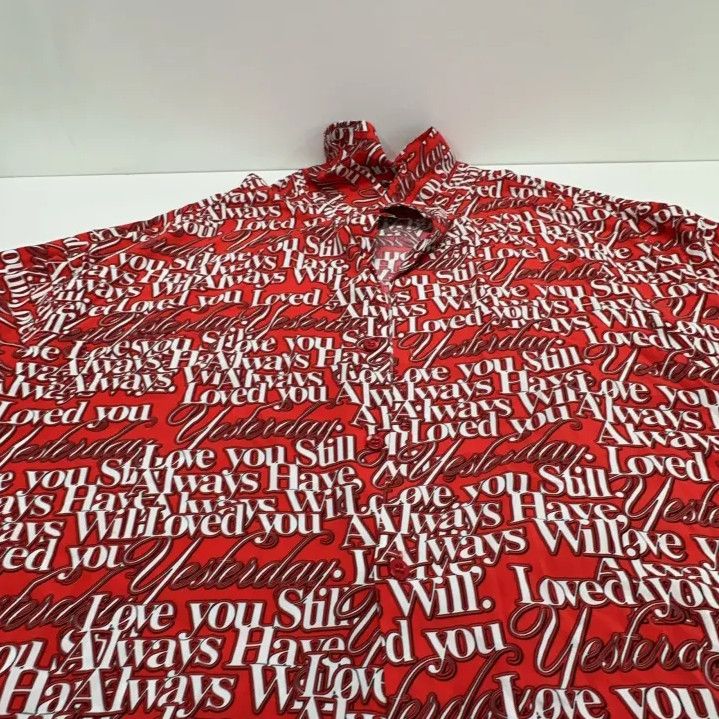Balenciaga Balenciaga LOVE POEM All-Over Print Vacation Shirt Size US M / EU 48-50 / 2 - 7 Thumbnail