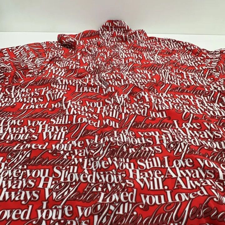 Balenciaga Balenciaga LOVE POEM All-Over Print Vacation Shirt Size US M / EU 48-50 / 2 - 9 Thumbnail