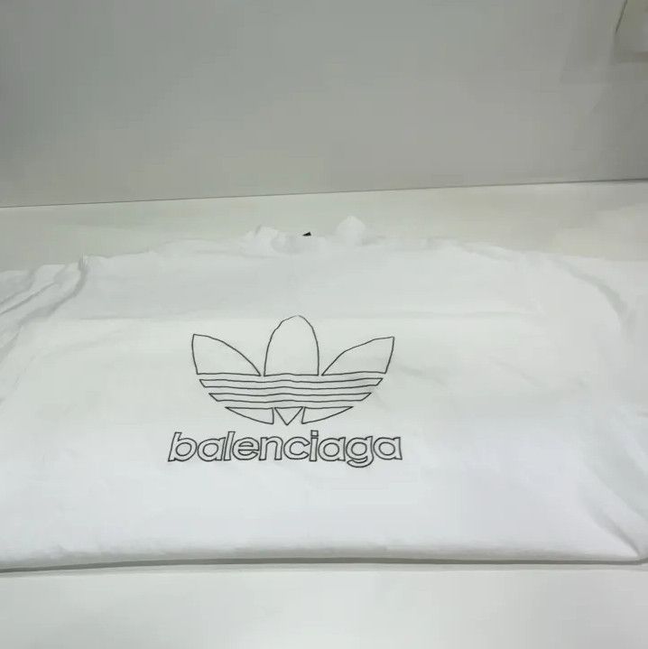 Balenciaga Balenciaga Adidas Logo Print Relaxed T-Shirt Size US M / EU 48-50 / 2 - 8 Thumbnail