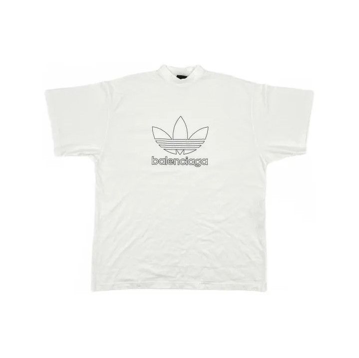 Balenciaga Balenciaga Adidas Logo Print Relaxed T-Shirt Size US M / EU 48-50 / 2 - 2 Thumbnail