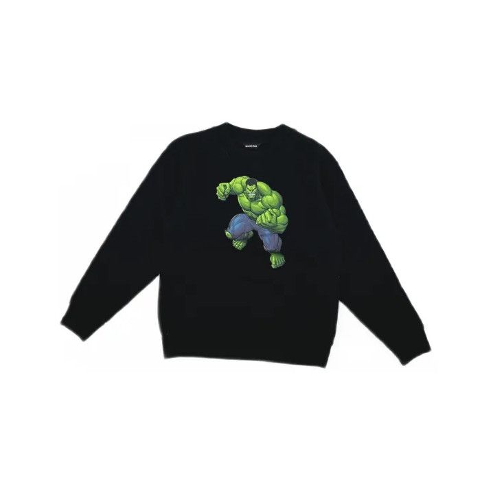 Balenciaga Balenciaga SS24 Hulk Print Black Sweatshirt Size US M / EU 48-50 / 2 - 2 Thumbnail