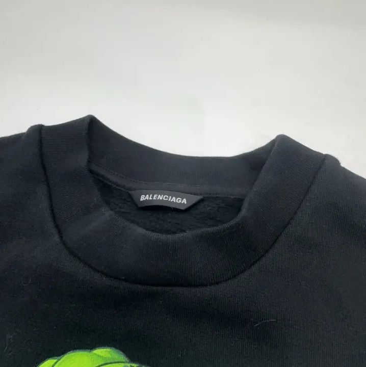 Balenciaga Balenciaga SS24 Hulk Print Black Sweatshirt Size US M / EU 48-50 / 2 - 7 Thumbnail