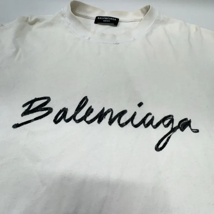 Balenciaga Balenciaga Logo Print Casual Short Sleeve T-Shirt Size US XS / EU 42 / 0 - 8 Thumbnail