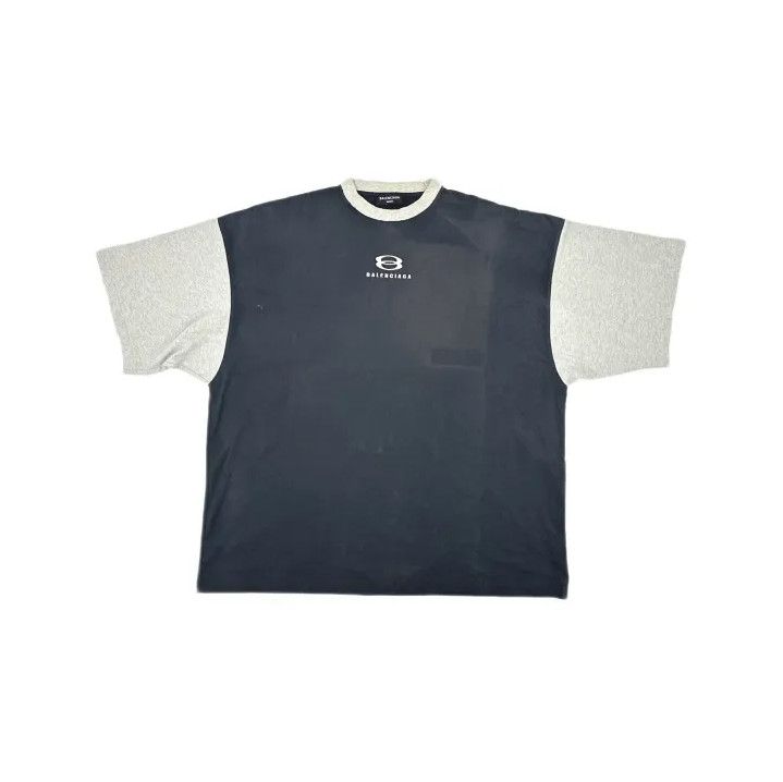 Balenciaga Balenciaga Gray Cotton Short Sleeve T-Shirt Size US L / EU 52-54 / 3 - 2 Thumbnail