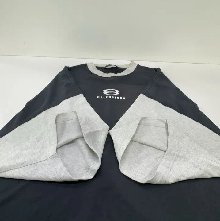 Balenciaga Balenciaga Gray Cotton Short Sleeve T-Shirt Size US L / EU 52-54 / 3 - 10 Thumbnail