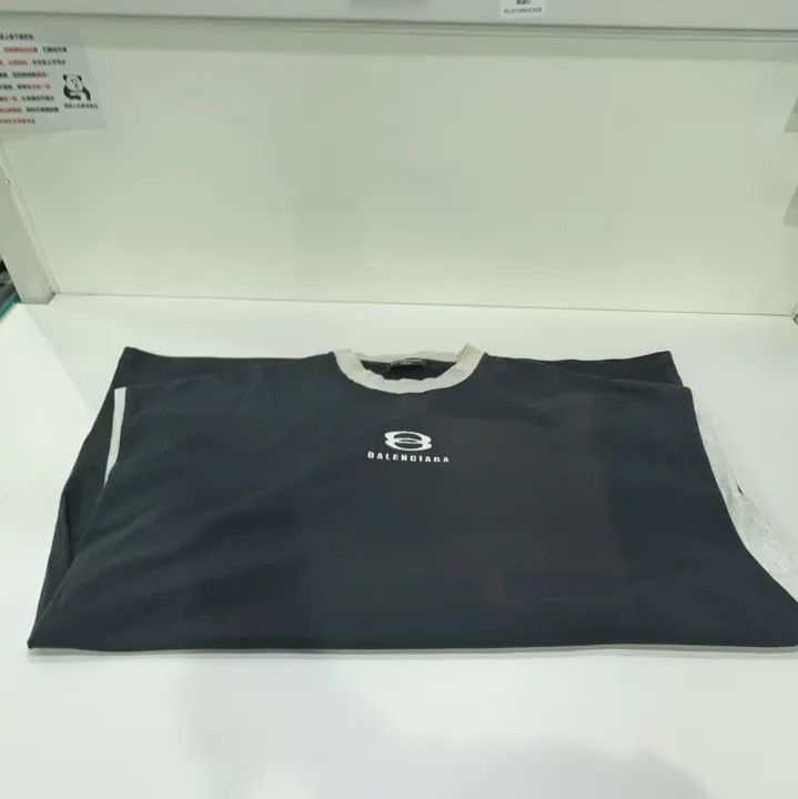Balenciaga Balenciaga Gray Cotton Short Sleeve T-Shirt Size US L / EU 52-54 / 3 - 11 Thumbnail