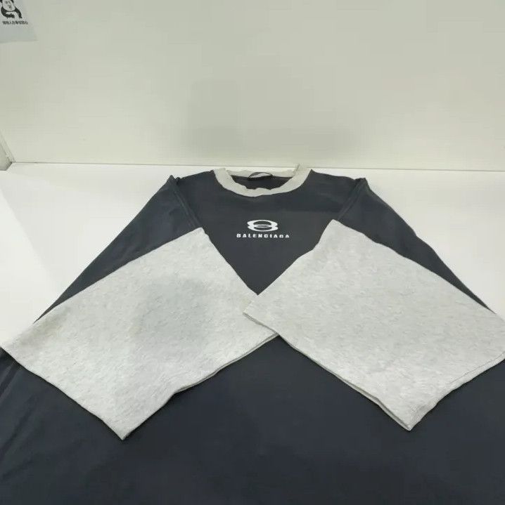 Balenciaga Balenciaga Gray Cotton Short Sleeve T-Shirt Size US L / EU 52-54 / 3 - 9 Thumbnail