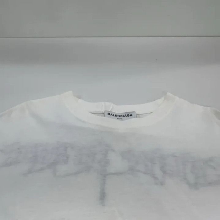Balenciaga Balenciaga Classic Embroidered T-Shirt in White Size US S / EU 44-46 / 1 - 8 Thumbnail