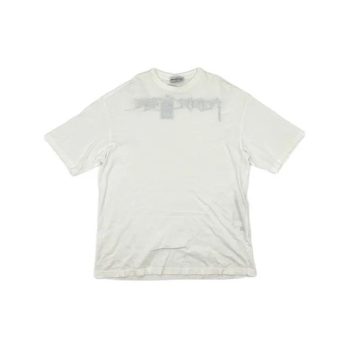 Balenciaga Balenciaga Classic Embroidered T-Shirt in White Size US S / EU 44-46 / 1 - 2 Thumbnail
