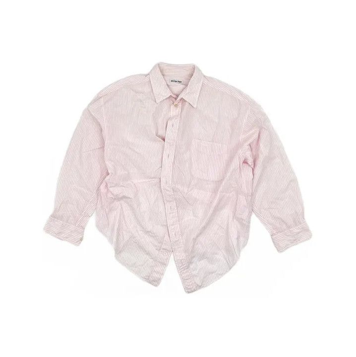 Balenciaga Balenciaga Striped Pink Button-Up Shirt Size US S / EU 44-46 / 1 - 2 Thumbnail