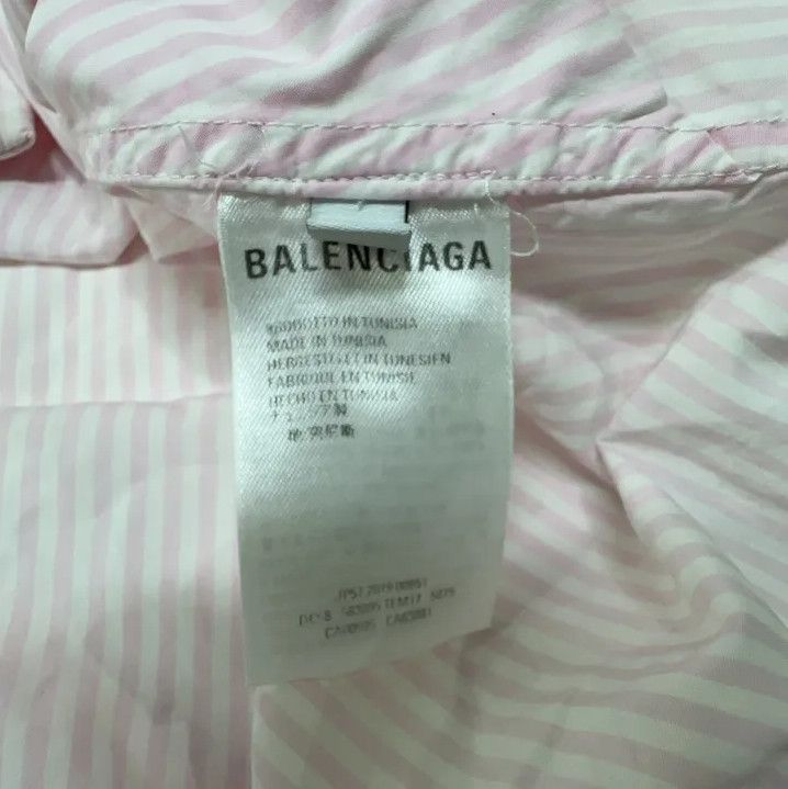 Balenciaga Balenciaga Striped Pink Button-Up Shirt Size US S / EU 44-46 / 1 - 7 Thumbnail