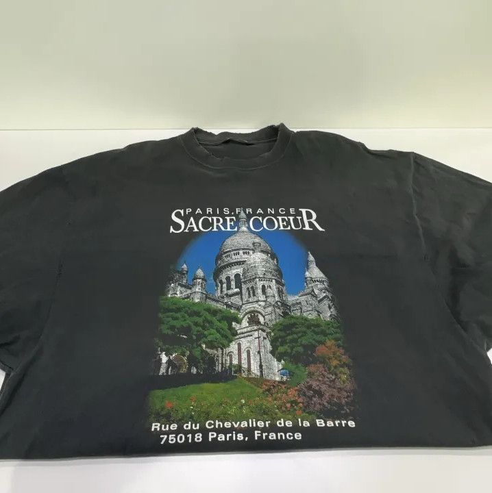 Balenciaga Balenciaga SS21 Oversized Black Graphic T-Shirt Size US L / EU 52-54 / 3 - 9 Thumbnail