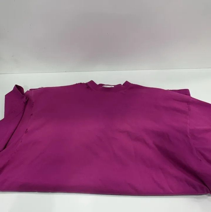 Balenciaga Balenciaga Repaired Logo Distressed T-Shirt Size US M / EU 48-50 / 2 - 13 Thumbnail