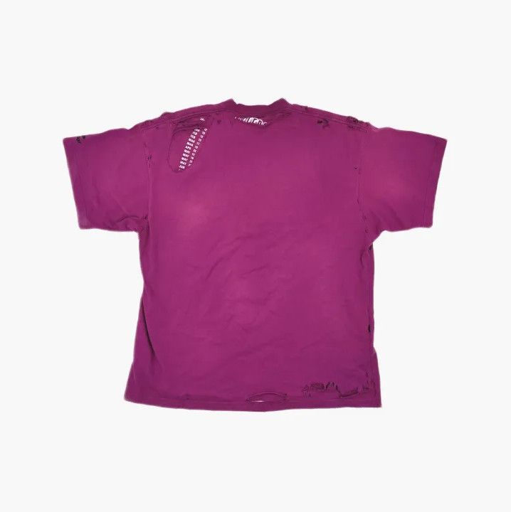 Balenciaga Balenciaga Repaired Logo Distressed T-Shirt Size US M / EU 48-50 / 2 - 3 Thumbnail