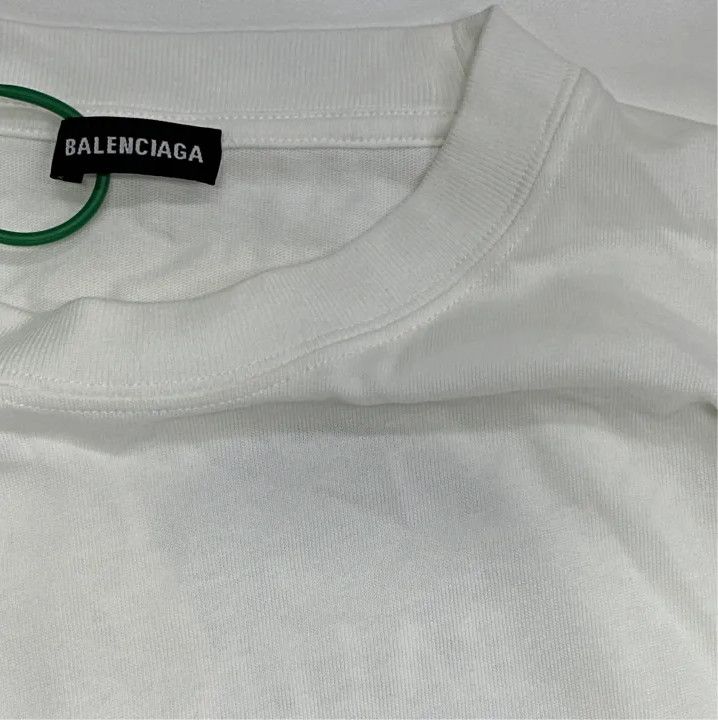 Balenciaga Balenciaga Logo Printed Short Sleeve T-Shirt Size US L / EU 52-54 / 3 - 2 Thumbnail