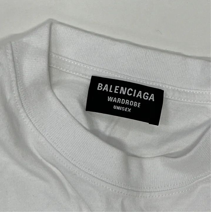 Balenciaga Balenciaga White Logo Print Short Sleeve T-Shirt Size US XS / EU 42 / 0 - 4 Thumbnail