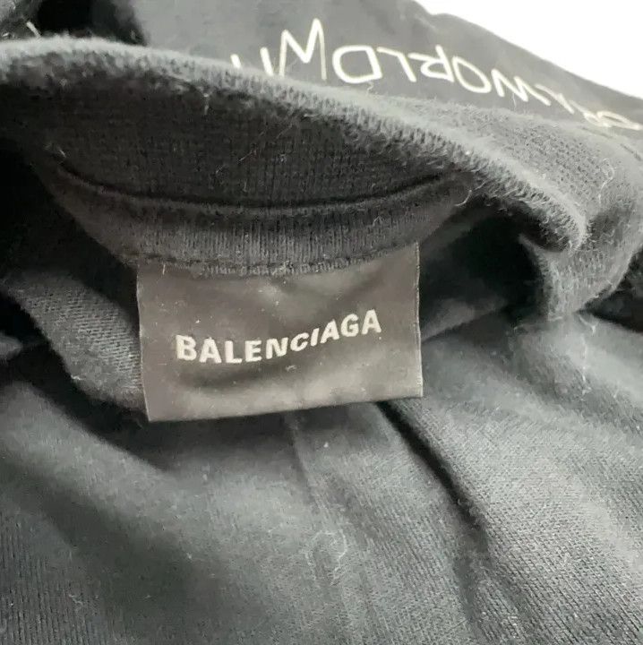 Balenciaga Balenciaga x WFP Black Logo T-Shirt Size US XXS / EU 40 - 7 Thumbnail