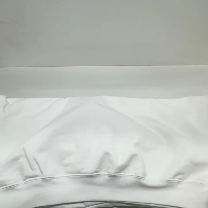 Balenciaga Balenciaga White Long Sleeve Hoodie with Prints Size US M / EU 48-50 / 2 - 14 Thumbnail