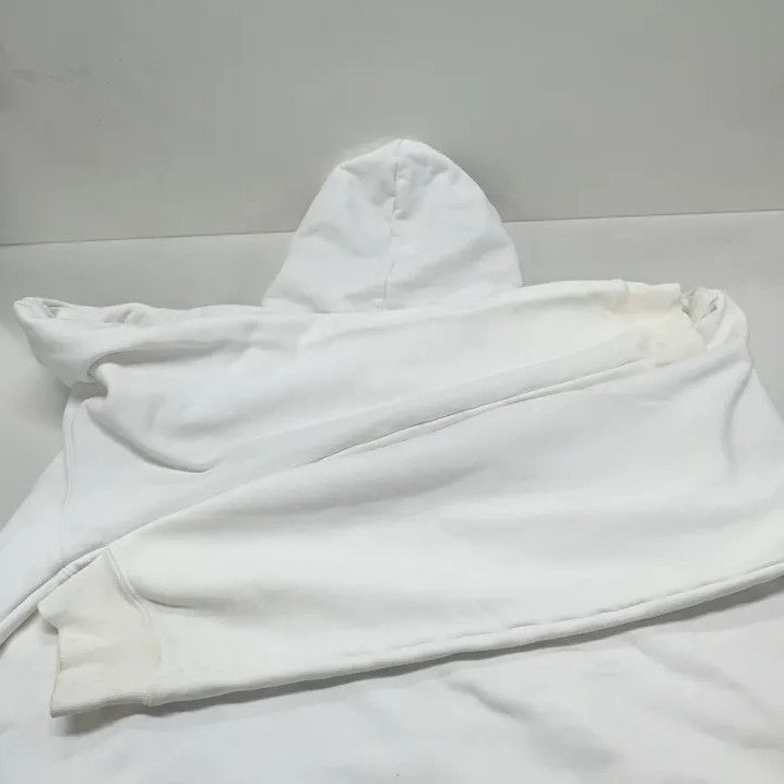Balenciaga Balenciaga White Long Sleeve Hoodie with Prints Size US M / EU 48-50 / 2 - 12 Thumbnail