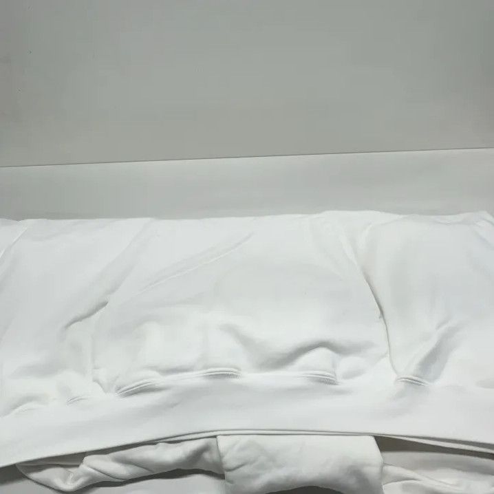 Balenciaga Balenciaga White Long Sleeve Hoodie with Prints Size US M / EU 48-50 / 2 - 9 Thumbnail
